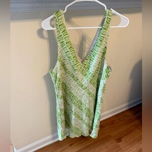 Sage Green and Cream Mini Dress